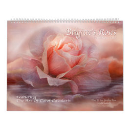 Calendário 2016 da arte dos rosas 2 de Brigitte