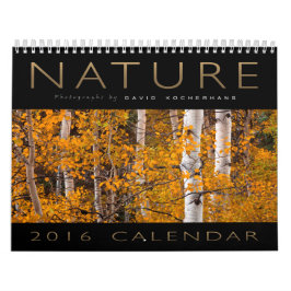 Calendário 2016 da fotografia da natureza de David