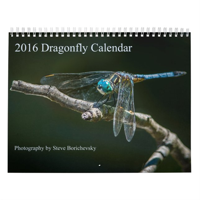 Calendário 2016 da libélula por Steve Borichevsky (Capa)