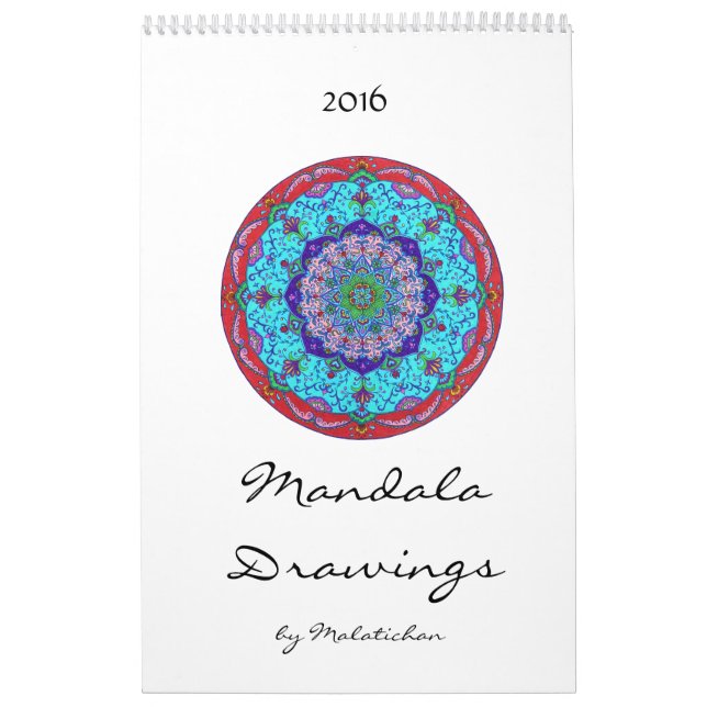 Calendário 2016 da mandala (desenhos) (Capa)