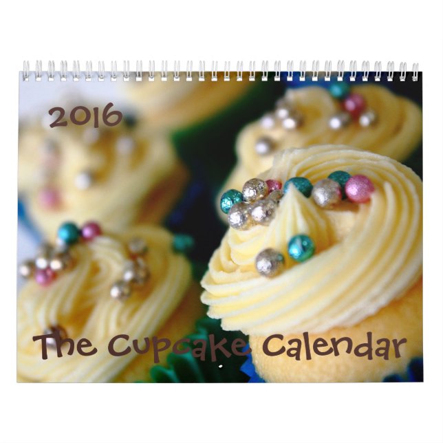 Calendário 2016 do cupcake (Capa)