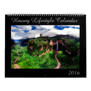 Calendário 2016 do estilo de vida de Hmong