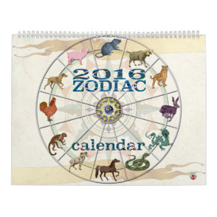 Calendário 2016 do zodíaco