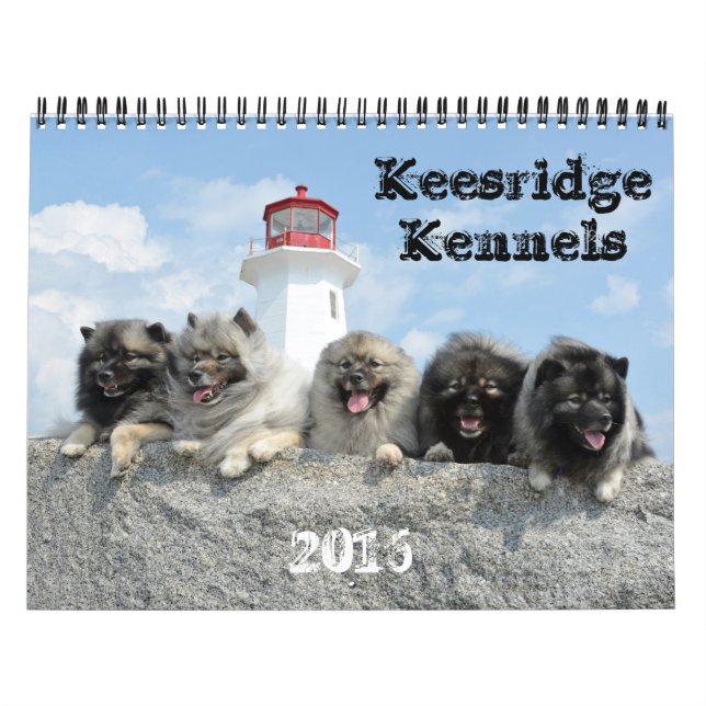 Calendário 2016 dos canis de Keesridge (Capa)