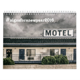 Calendário 2016 edição dos sinais do vintage da