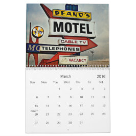 Calendário 2016 edição dos sinais do vintage da