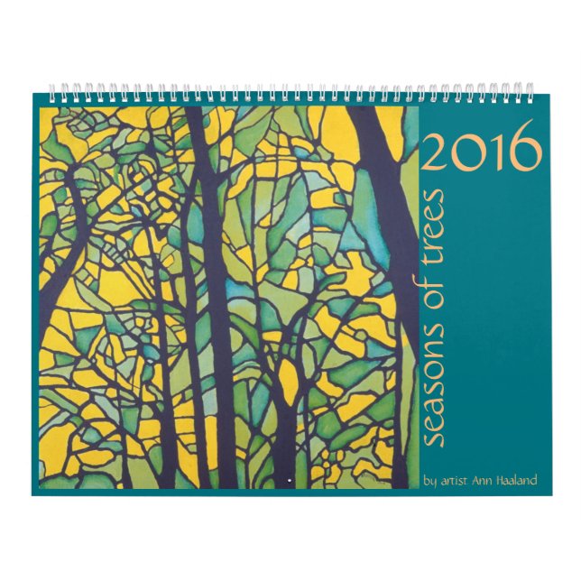 Calendário 2016 estações das árvores (Capa)