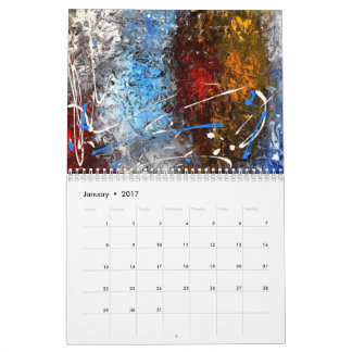 Calendário 2017 abstrato