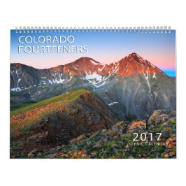 Calendário 2017 Colorado Fourteerners