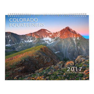Calendário 2017 Colorado Fourteerners