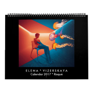 Calendário 2017 da arte de Elena Vizerskaya RISQU