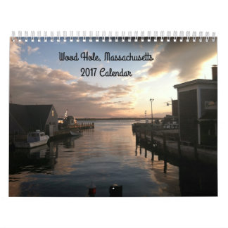 Calendário 2017 da foto de Cape Cod do furo das