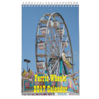 Calendário 2017 das rodas de Ferris