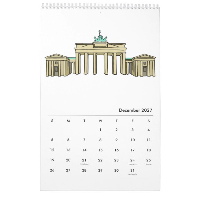 Calendário 2017 de Berlim (Dez 2027)