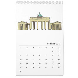 Calendário 2017 de Berlim