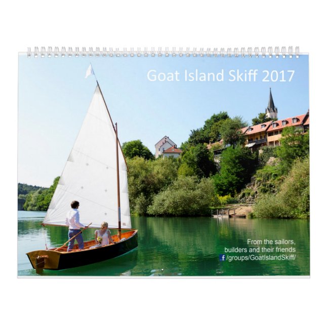 Calendário 2017 do Skiff da ilha da cabra - no (Capa)