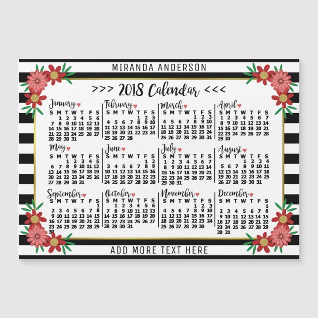 Calendário 2018 (Consulte Descrição para Nova Vers (Frente)