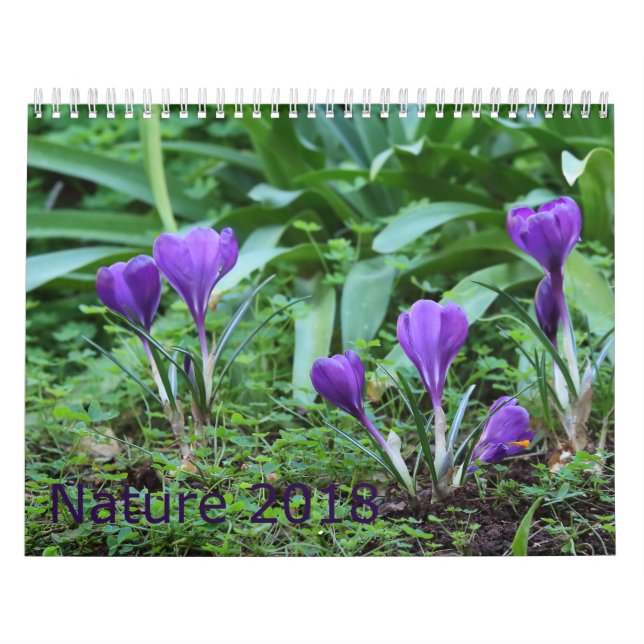 Calendário 2018 da natureza (Capa)