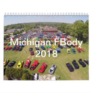 Calendário 2018 de Michigan FBody