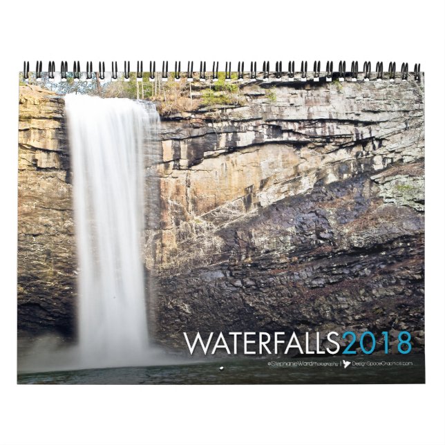 Calendário 2018 do verso da bíblia da cachoeira (Capa)