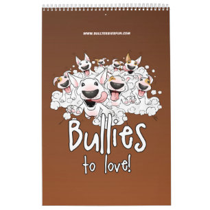 Calendário 2018 dos desenhos animados de bull
