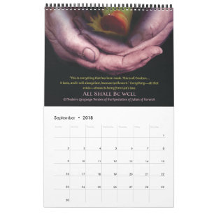 Calendário 2018 um DEMONSTRADOR de ANAMCHARA