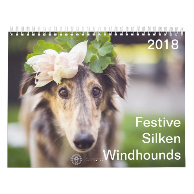Calendário 2018 Windhounds macio festivo (Capa)