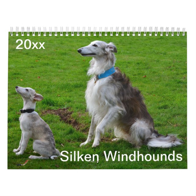 Calendário 2018 Windhounds macios (cães múltiplos) (Capa)