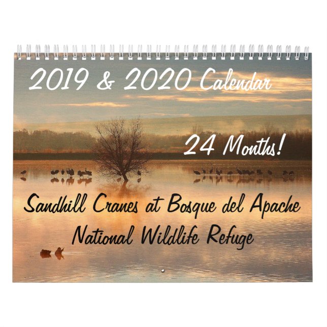Calendário 2019/2020 de reserva natural dos animais dos (Capa)
