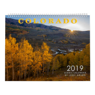 Calendário 2019 cénico de COLORADO