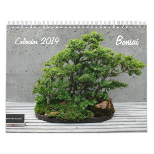 Calendário 2019 com Bonsai