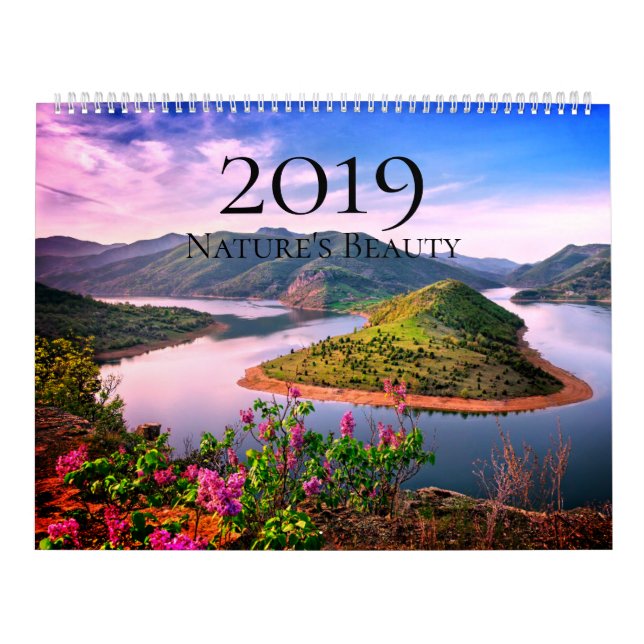 Calendário 2019 da beleza da natureza (grande) (Capa)