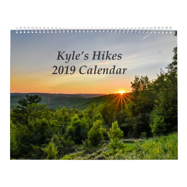 Calendário 2019 das caminhadas de Kyle grande (Capa)