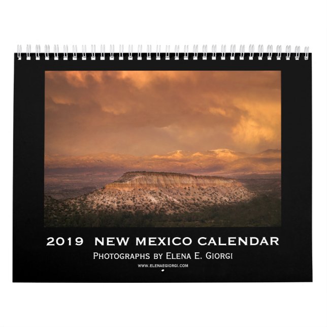 Calendário 2019 de New mexico (Capa)