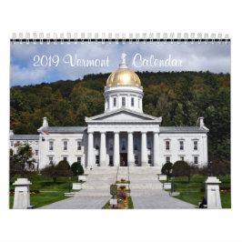 Calendário 2019 de Vermont