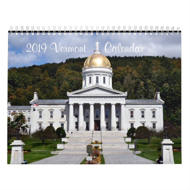 Calendário 2019 de Vermont (Capa)