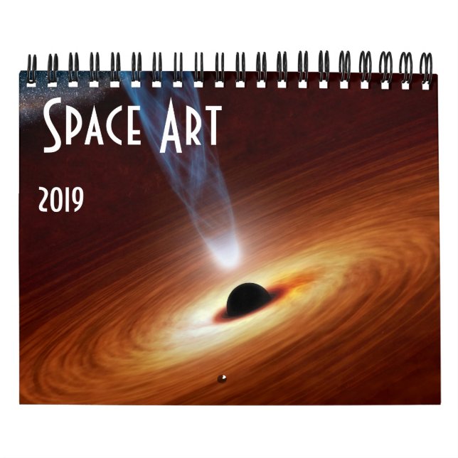 Calendário 2019 do universo da astronomia da arte (Capa)