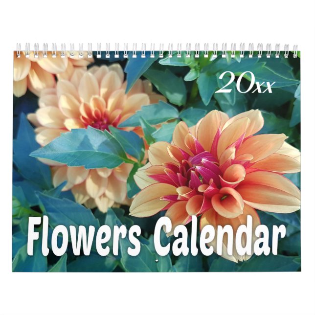 Calendário 2019 flores coloridas (Capa)