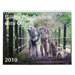 Calendário 2019 Windhounds macios com outro