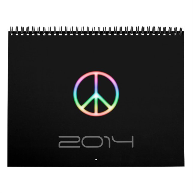 Calendário 201X do símbolo de paz (Capa)