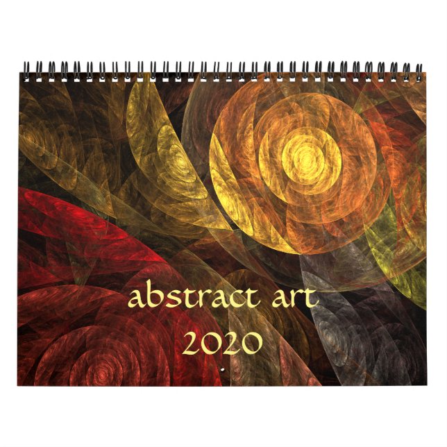 Calendário 2020 Abstrato moderna (Capa)