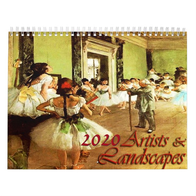 Calendário 2020 Artistas e Paisagens (Capa)