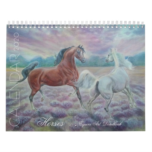CALENDÁRIO 2020 - CAVALOS - ARTE DOROTHEAH (Capa)
