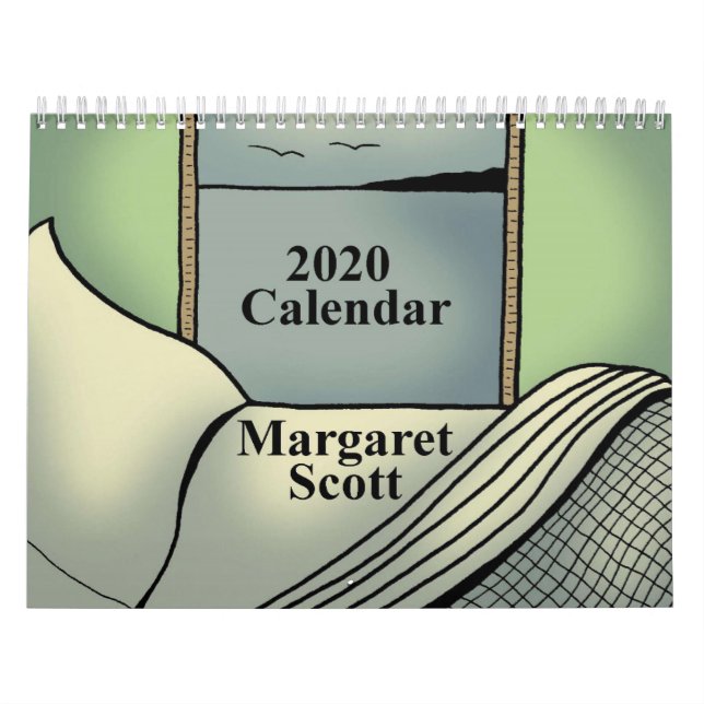 Calendário 2020 com trabalho de arte de Margaret S (Capa)