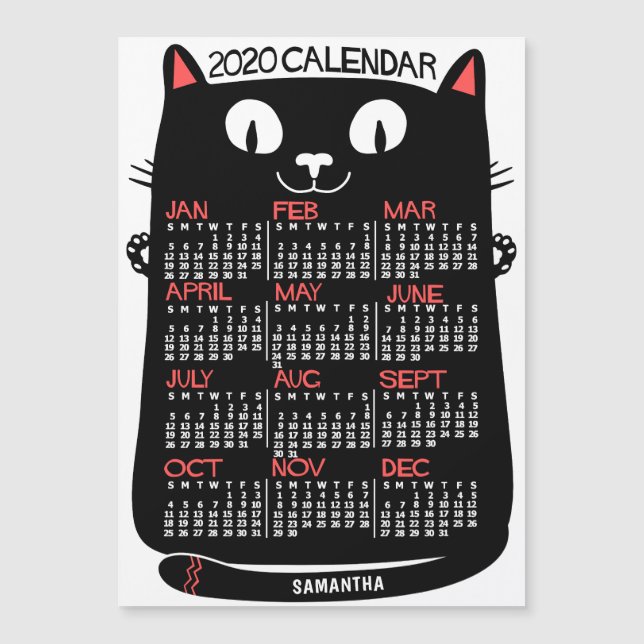 Calendário 2020 (Consulte Descrição de Nova Versão (Frente)