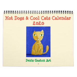 Calendário 2020 de Cães Quentes e Gatos Legal