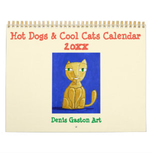 Calendário 2020 de Cães Quentes e Gatos Legal