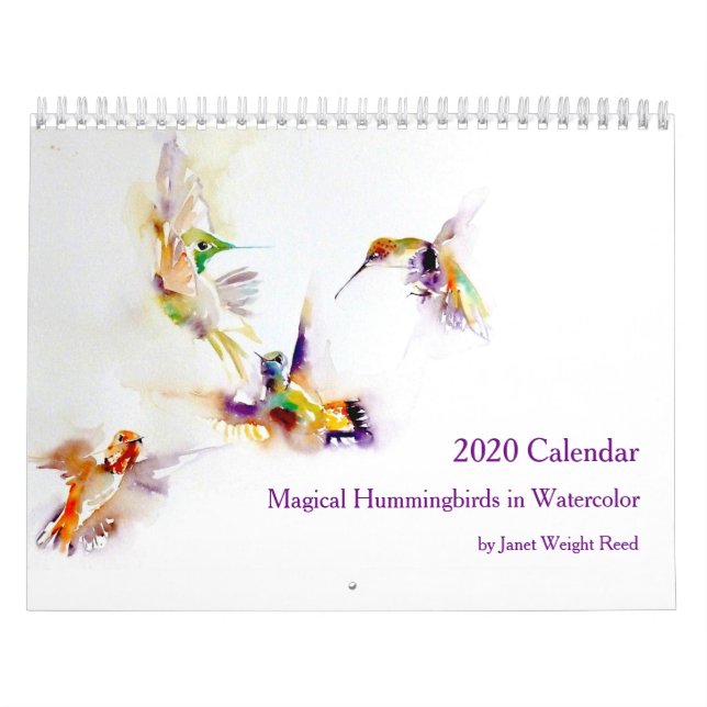 Calendário 2020 de Hummingbird (Capa)
