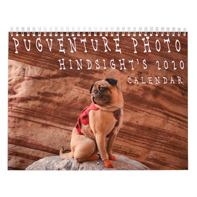 Calendário 2020 do Pugventure Photo Hindsight (Med (Capa)