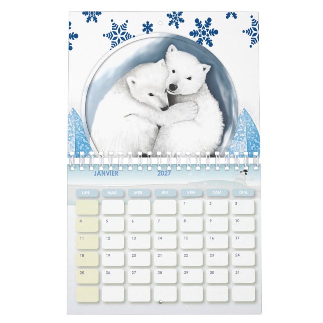 Calendário 2020 FRANCÊS (Jan 2027)